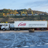 Carlile truck at freight terminal in Alaska keeping the supply chain moving