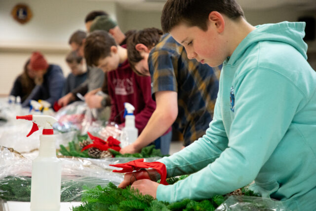 Boy Scout Wreath Assembly